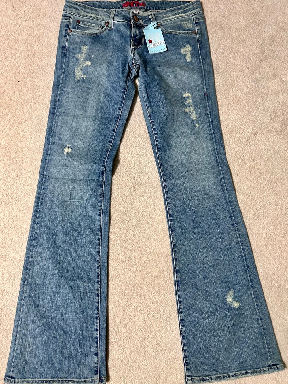 Hard Tail “Rocky” low rise bootcut jeans NWT